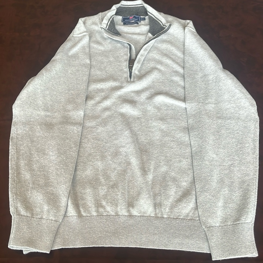 Vineyard Vines Grey Sweater With Cashmire, Mens Large